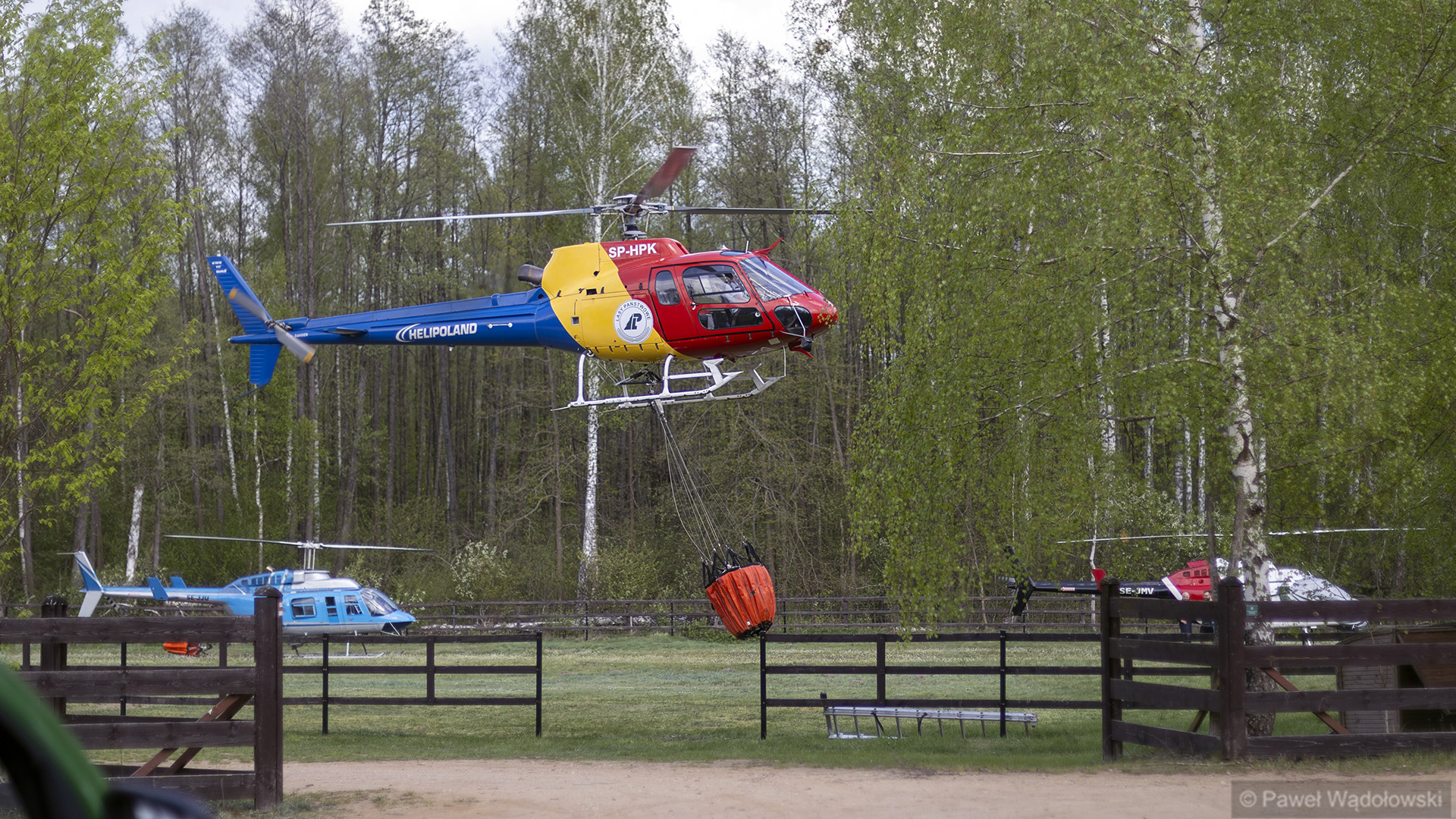 Pożar w Biebrzańskim Parku Narodowym, 23.04.2025, fot. Paweł Wądołowski