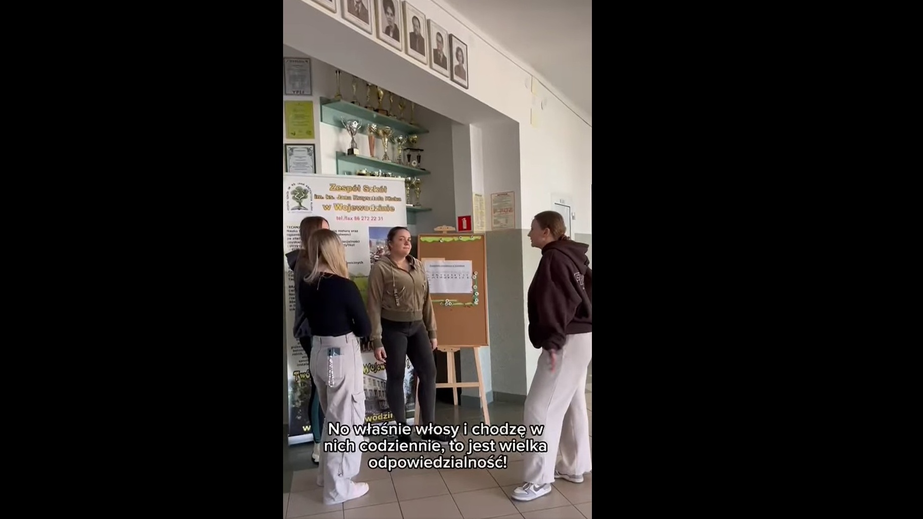 Filmik uczennic z Wojewodzina, 31.05.2025, fot. Facebook