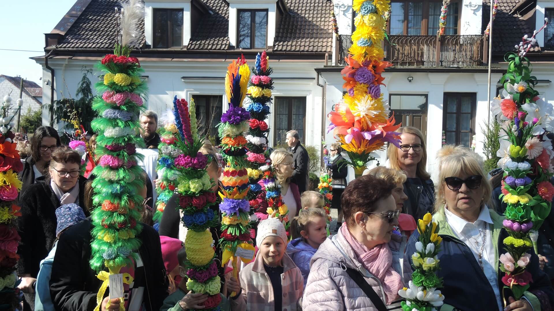 Niedziela Palmowa w Ciechanowcu. Ponad 500 palm na procesji, 13.04.2025, fot. Adam Dąbrowski